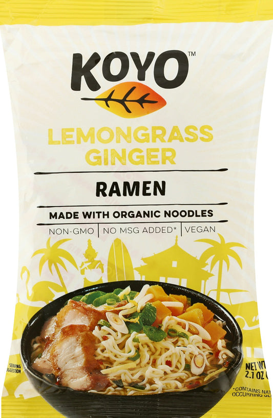 Koyo Soup Ramen Lemongrass Ginger 2 Oz Pack of 12