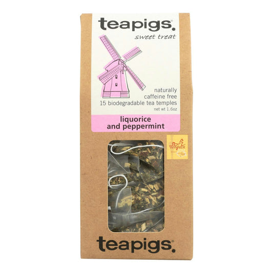 Teapigs Herbal Tea Sweet Treat Liquorice And Peppermint 15 Bg Pack of 6