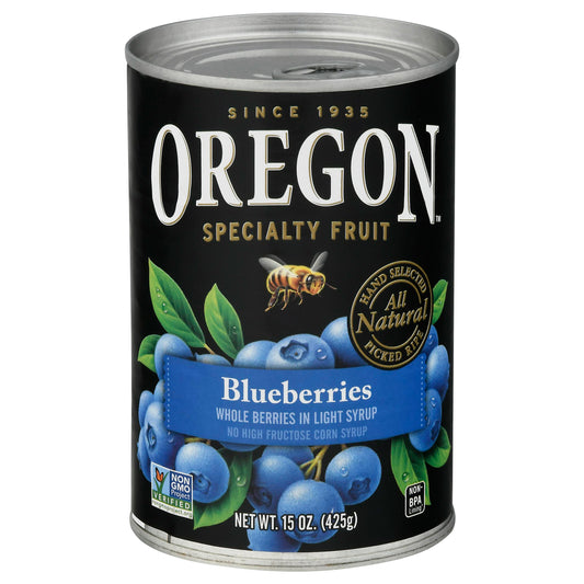 Oregon Blueberry Light Syrup 15 oz (Pack Of 8)