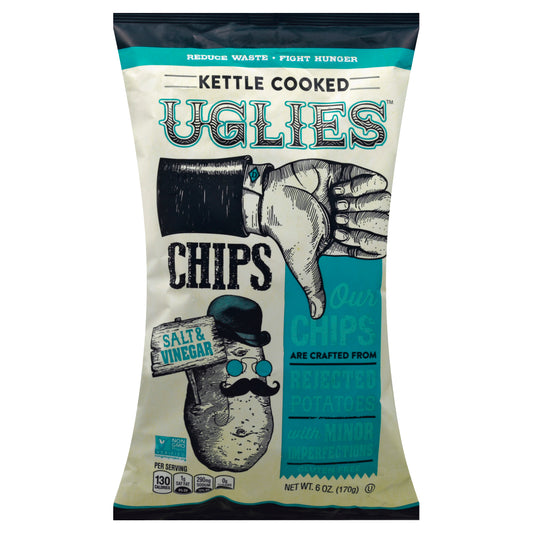 Uglies Chip Kettle Salt & Vinegar 6 oz (Pack Of 12)