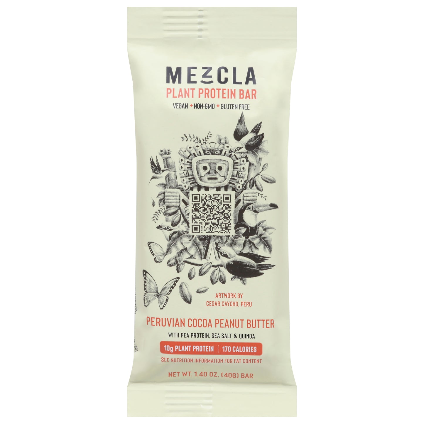 Mezcla Bar Cocoa Peanut Butter 1.4 oz (Pack Of 15)