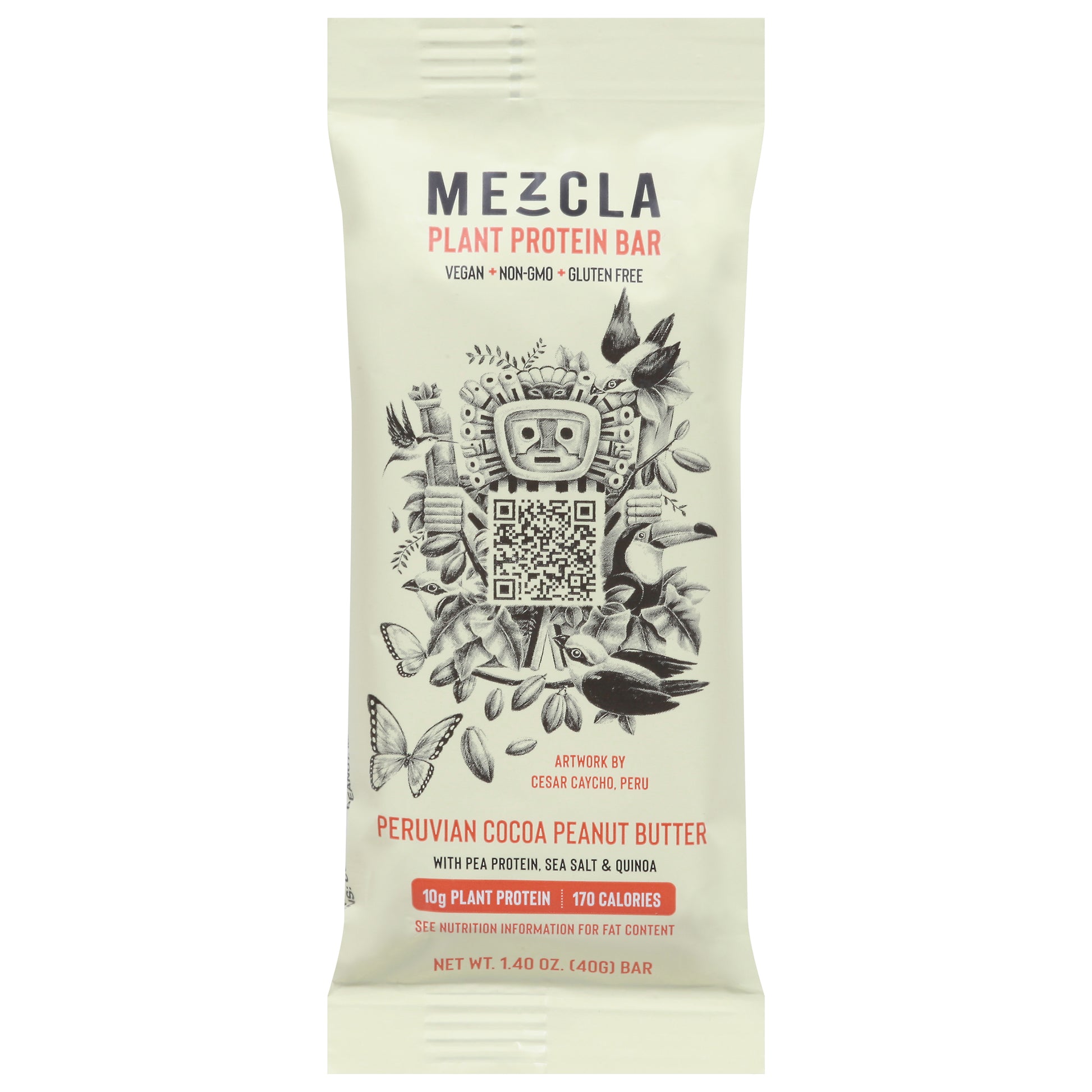 Mezcla Bar Cocoa Peanut Butter 1.4 oz (Pack Of 15)