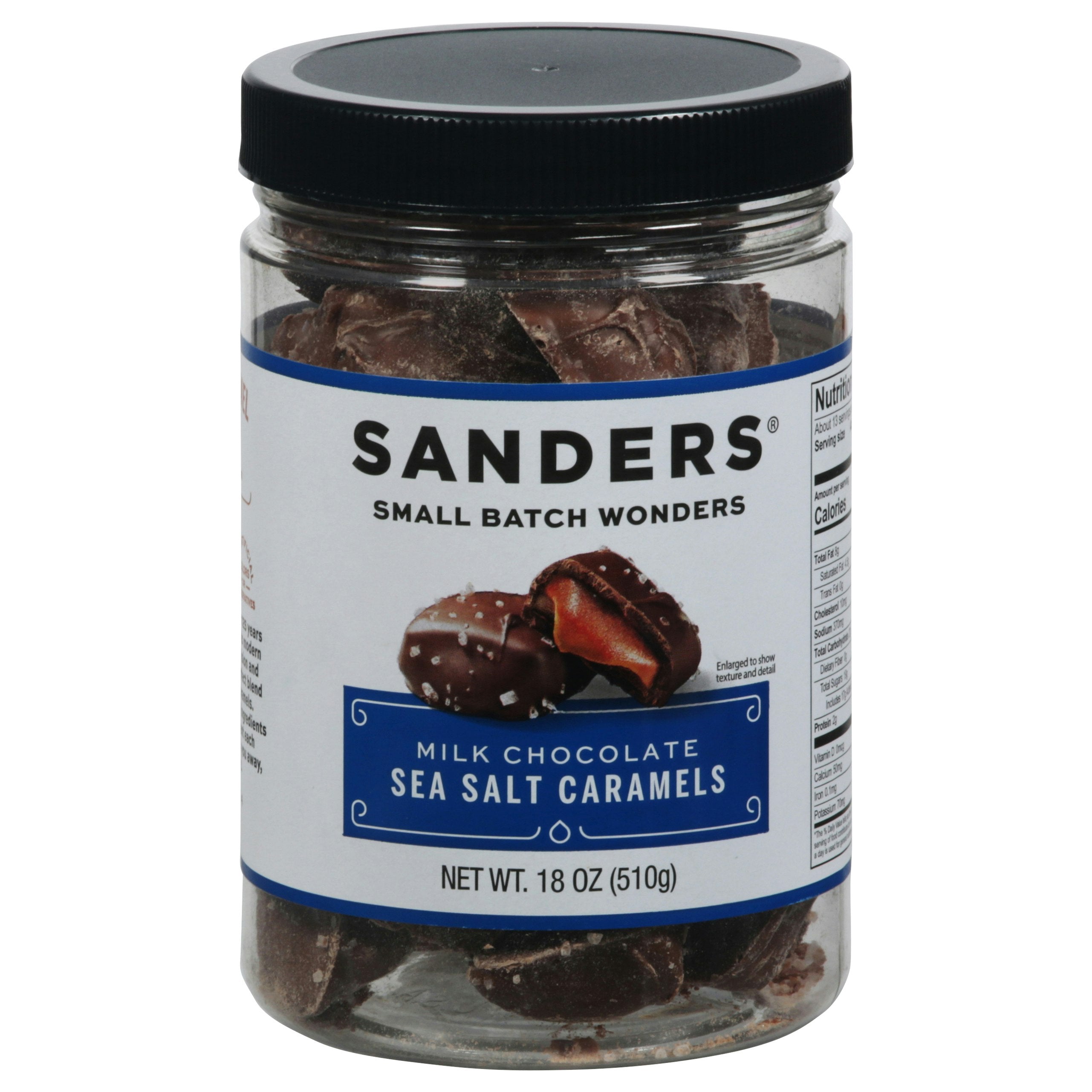 Sanders Caramels Milk Chocolate Sea Salt