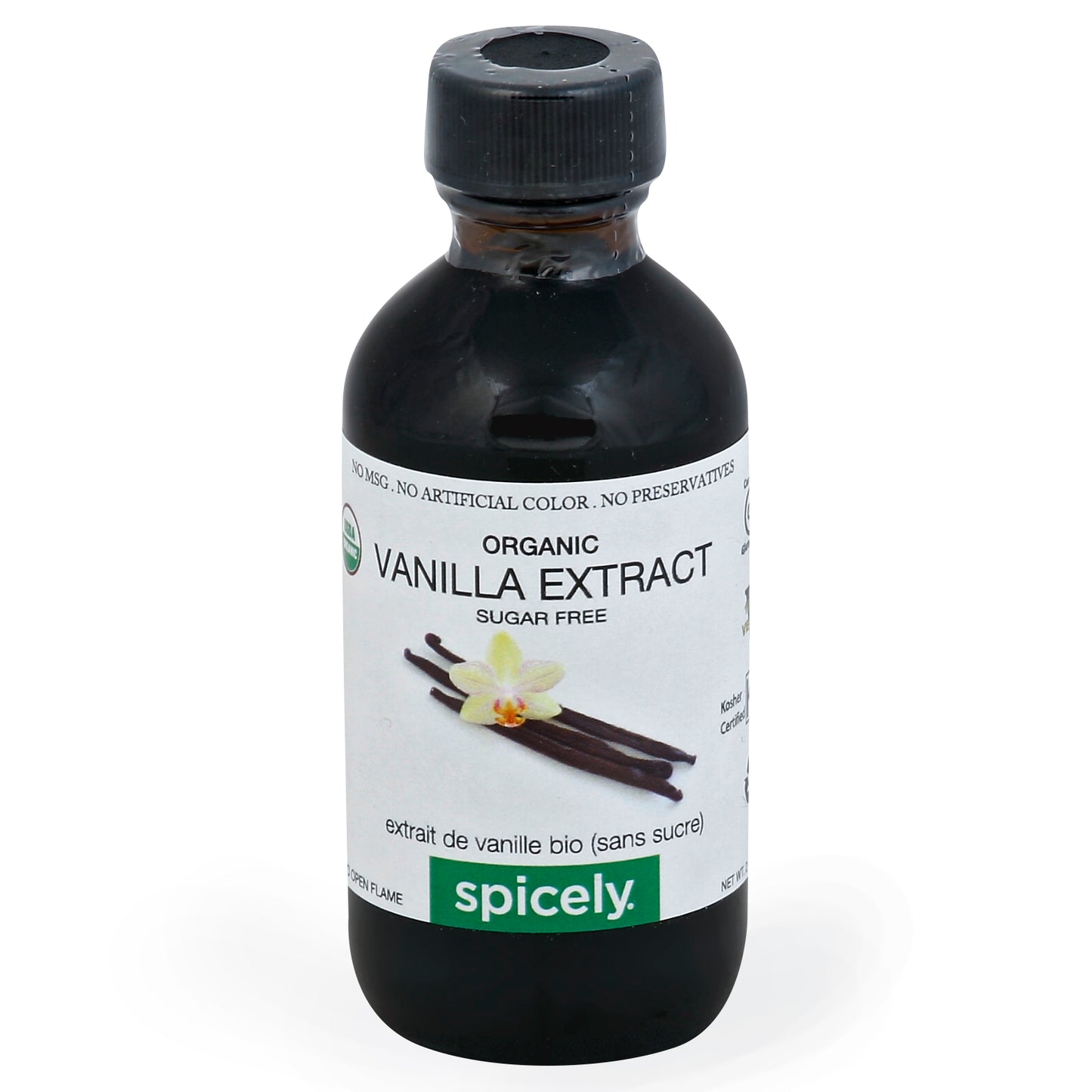 Spicely Organics Spice Vanilla Extract 2 Fl Oz (Pack Of 6)