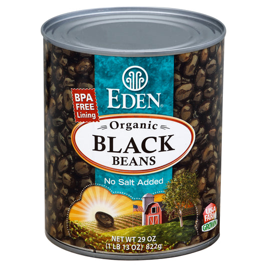 Eden Foods Bean Can Black Organic 29 Oz (Pack Of 12)