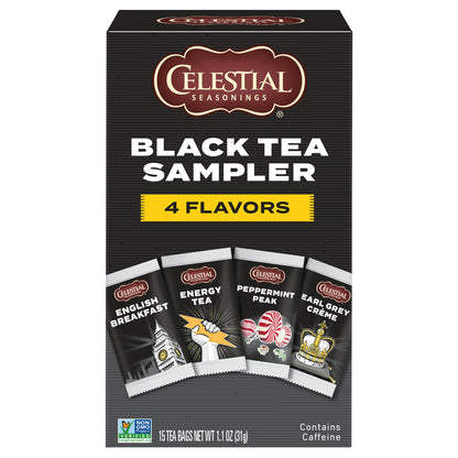 Celestial Seasonings Sampler Black Tea 15 Bg (Pack Of 6)