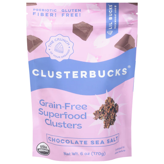 Lil Bucks Clusterbucks Chocolate Sea Salt 6 oz (Pack Of 6)