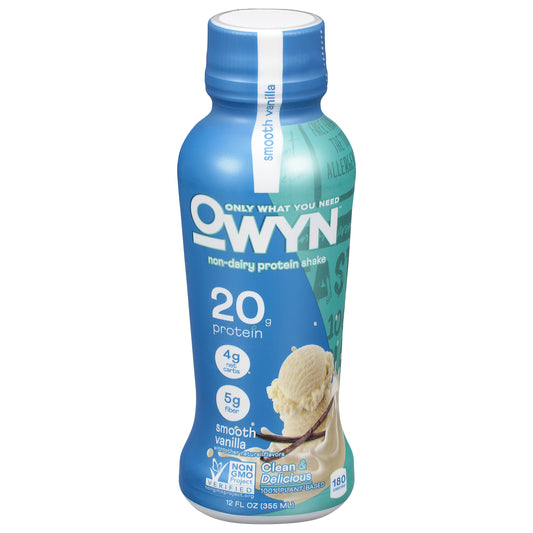 Owyn Vegan Protein Shake Vanilla 12 FO (Pack Of 12)