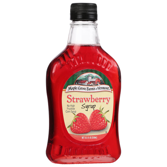 Maple Grove Syrup Natural Strawberry 8.5 oz (Pack Of 6)