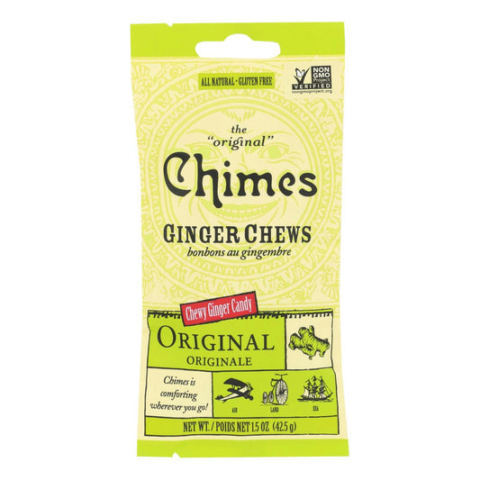 Chimes - Original Refreshing Ginger Chews - 1.5 oz (Pack of 12)