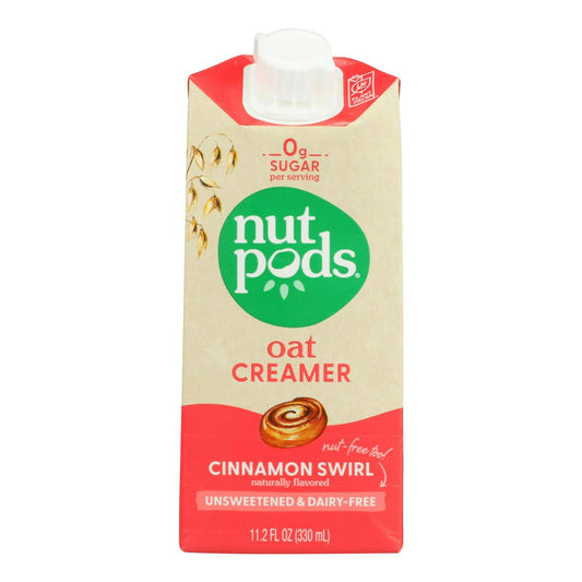 Nutpods - Oat Unsweetened Creamer Cinnamon Swirl 11.2 fl. oz (Pack of 12)