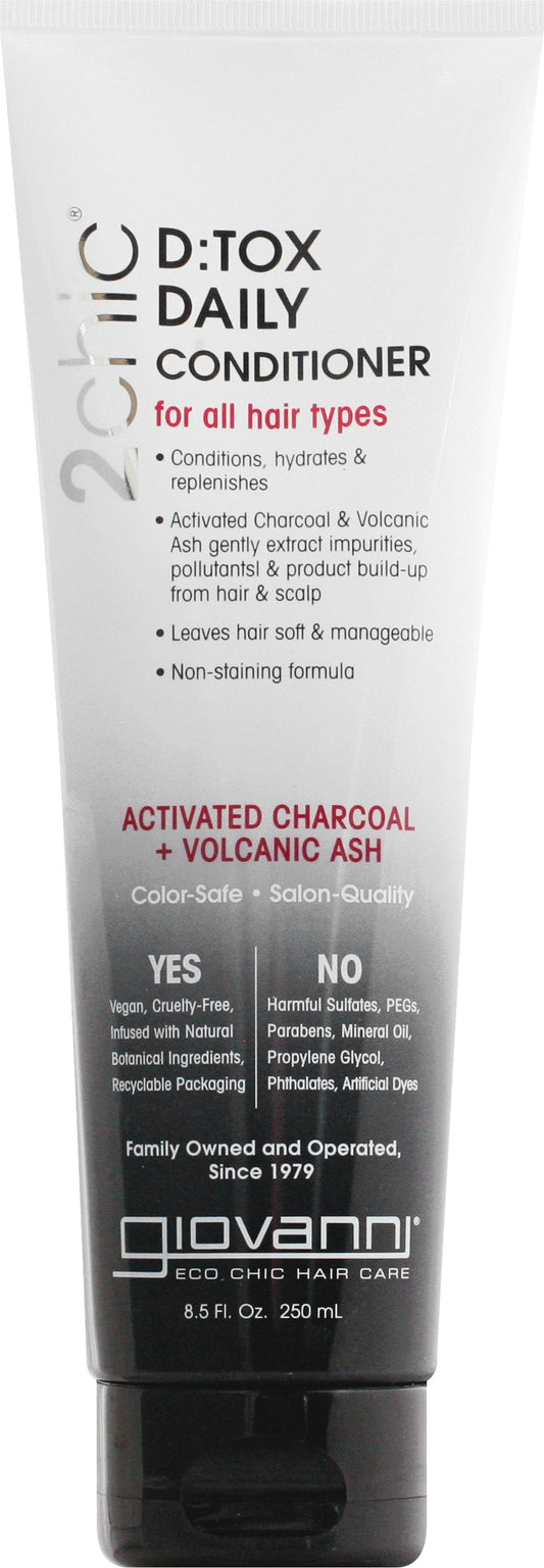 Giovanni Cosmetics Conditioner 2Chic Detox Daily 8.5 oz (Pack of 3)