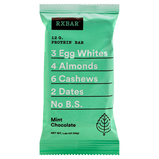 Rxbar Bar Protein Mint Chocolate 1.8 Oz (Pack of 12)