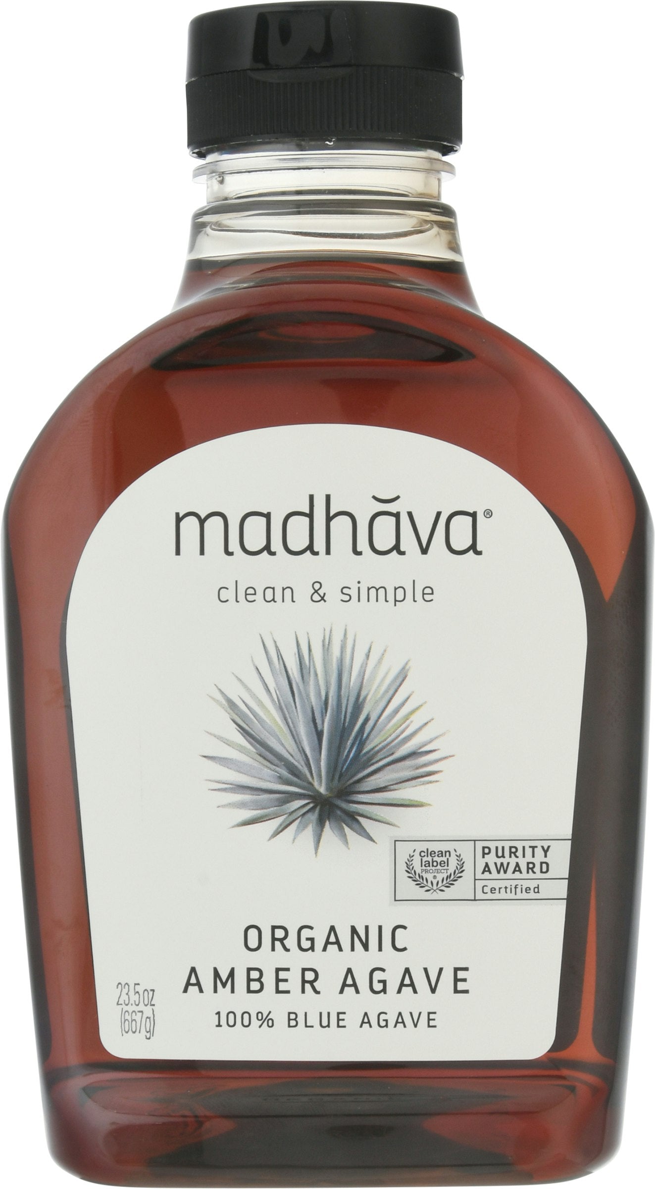 Madhava Agave Nectar Amber Organic 23.5 Oz Pack of 6