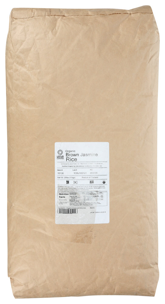 Lotus Foods Rice Jasmine Brown Organic