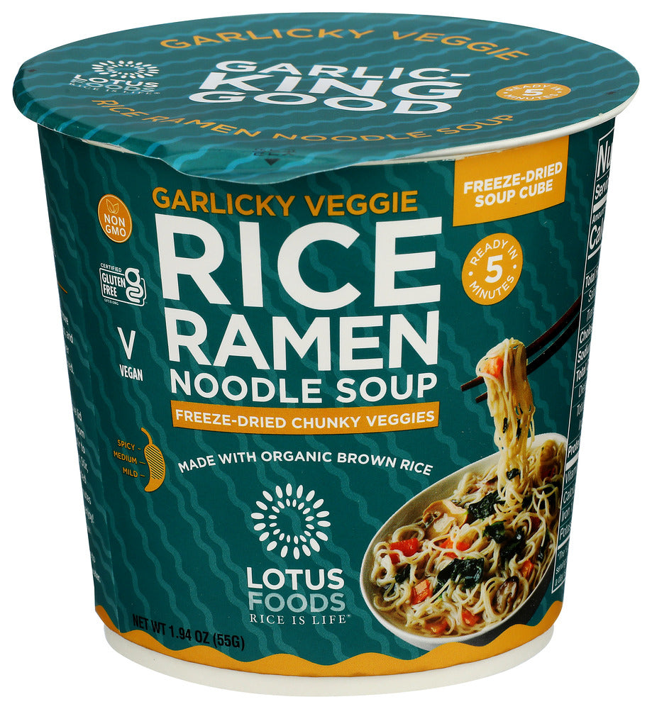 LOTUS FOODS (Pack of 18) Lotus Foods Organic Ramen Soup Cup Rice Noodles 1.94 Oz