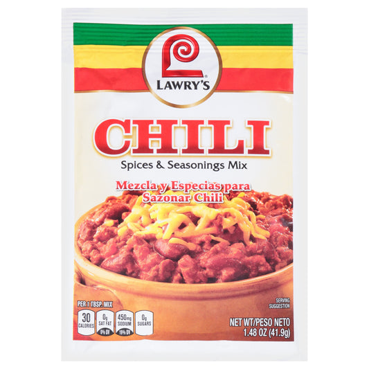 Lawrys Mix Seasoning Chili 1.48 oz (Pack Of 12)