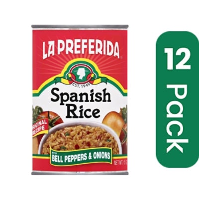 La Preferida, Spanish Rice With Bell Peppers & Onions 15 Oz (Pack of 12)