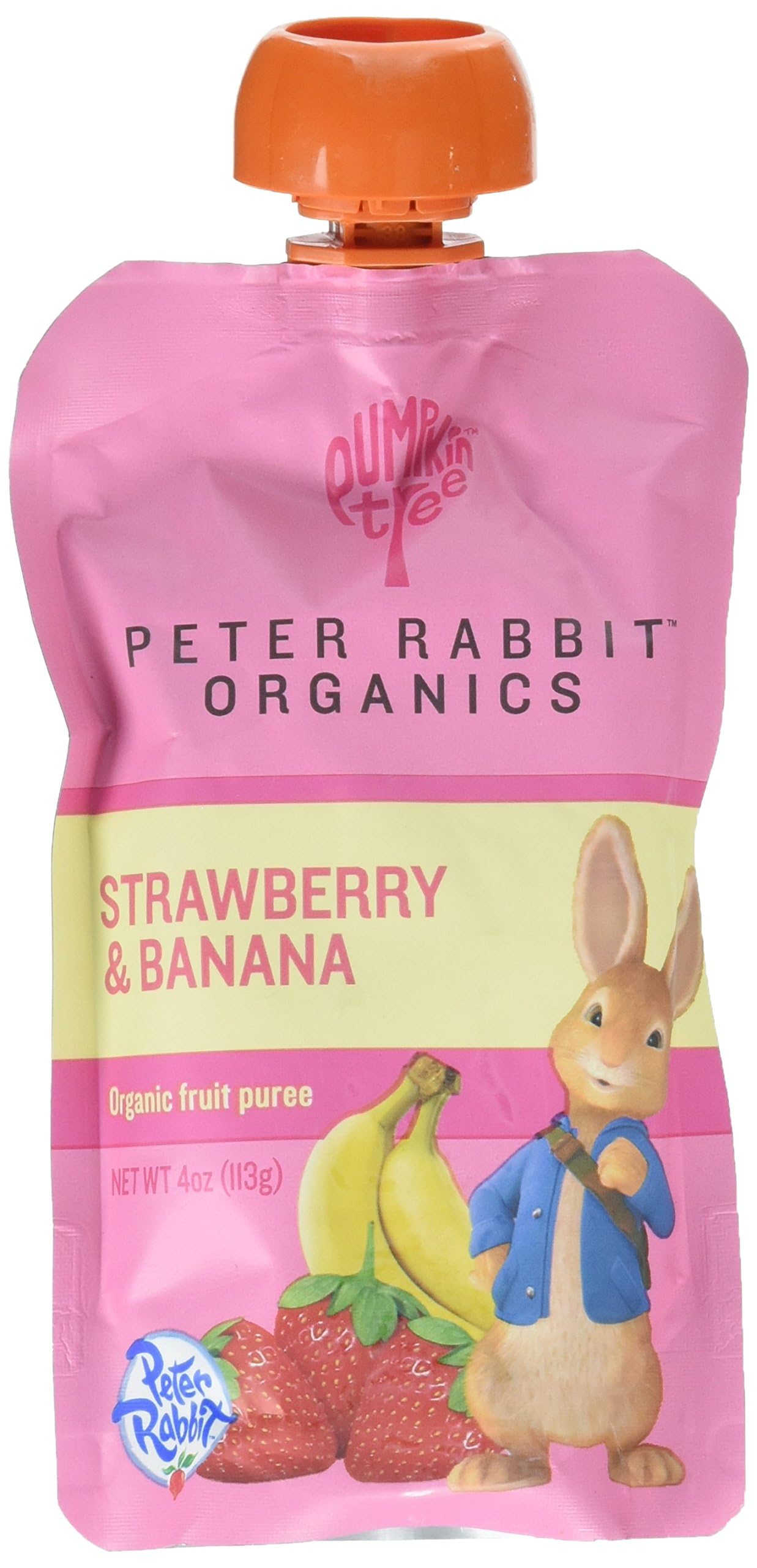 PETER RABBIT (Pack Of 20) Peter Rabbit Baby Strawberry Banana Organic 4 Oz