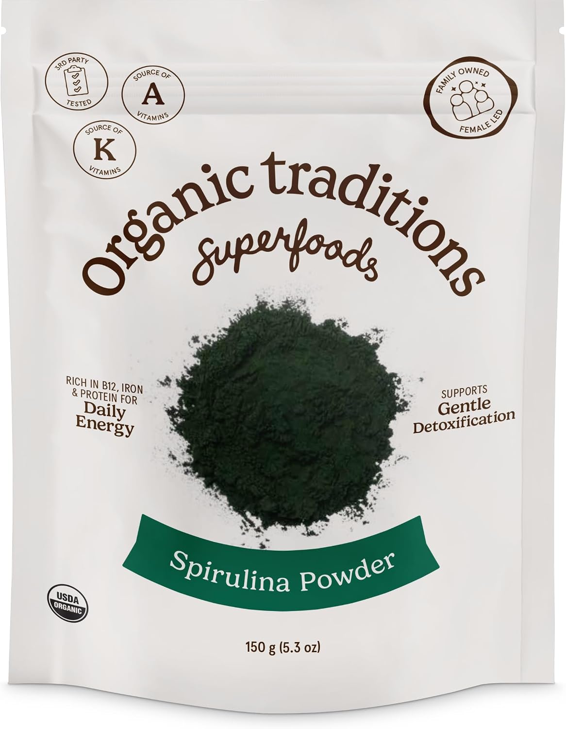 ORGANIC TRADITI (Pack Of 4) Organic Traditions Superfood Spirulina 5.3 Oz