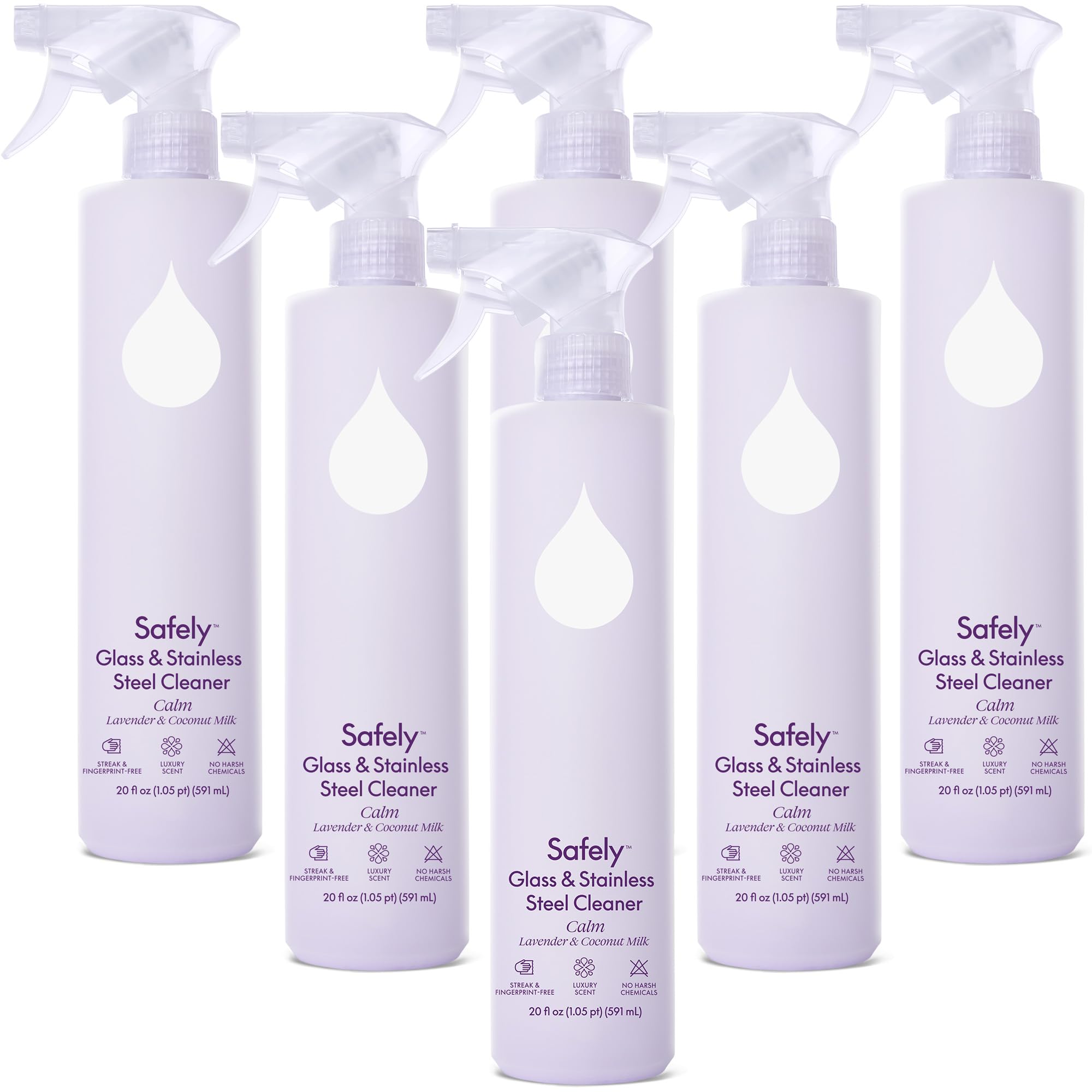 Safely Cleaner Glass Steel Calm Glass & Window Cleaner Spray