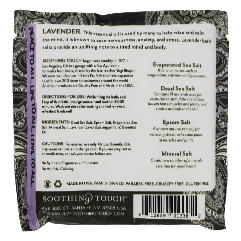 SOOTHING TOUCH (Pack Of 12) Soothing Touch Bath Salt Lavender 8 Oz