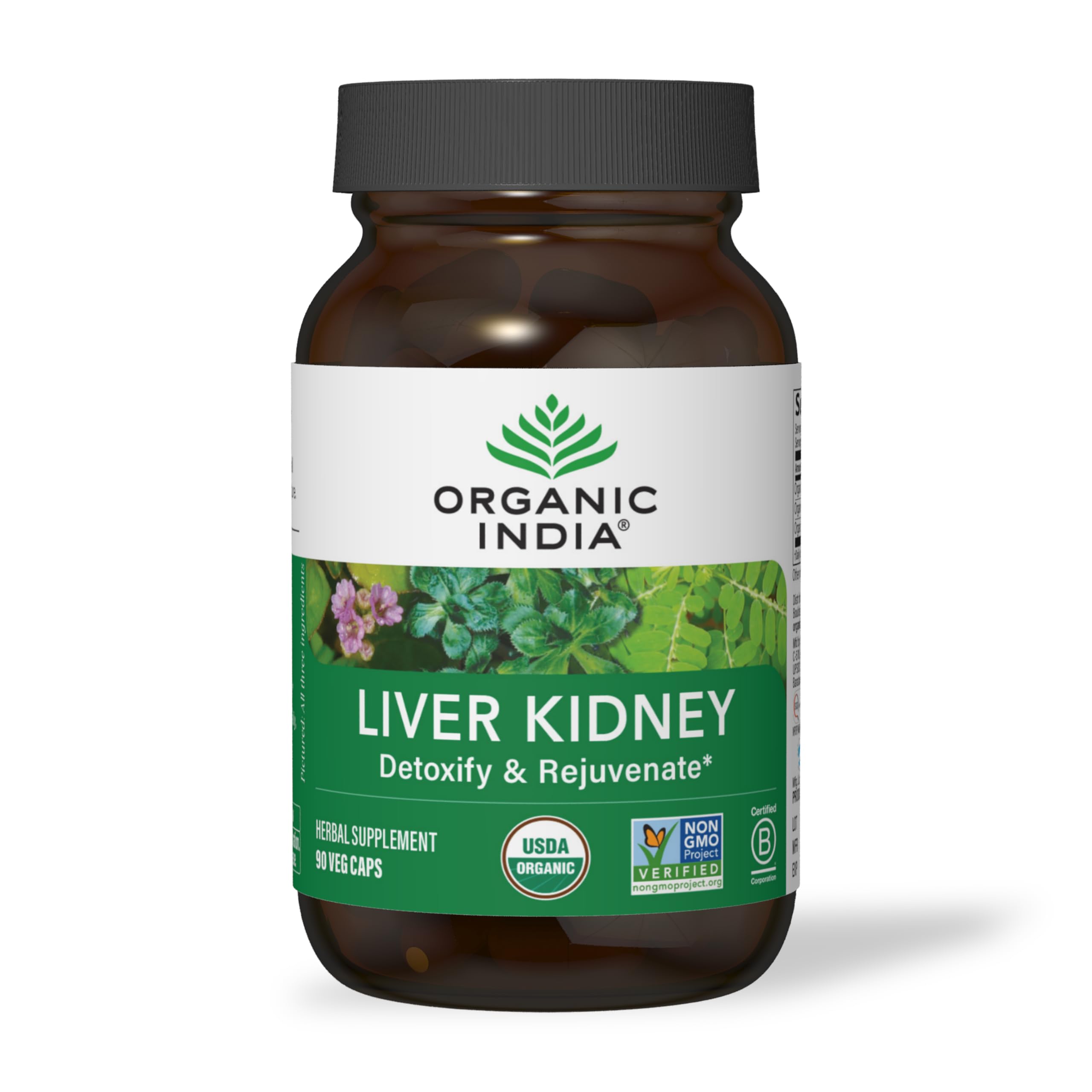 ORGANIC INDIA (Pack of 3) Organic India Liver Kidney Care Capsules 90 Capsules