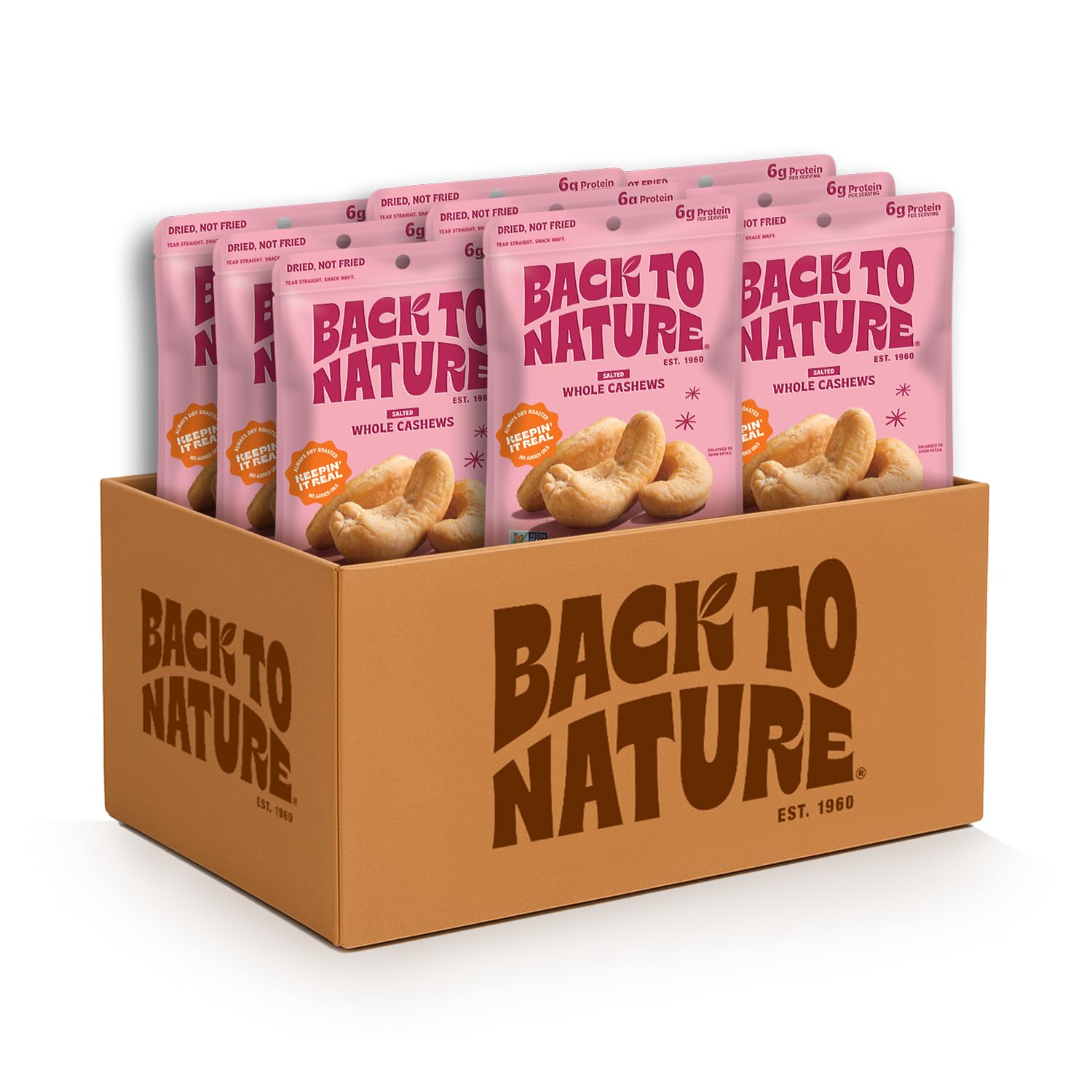 Back To Nature Jumbo Cashews Sea Salt Nuts
