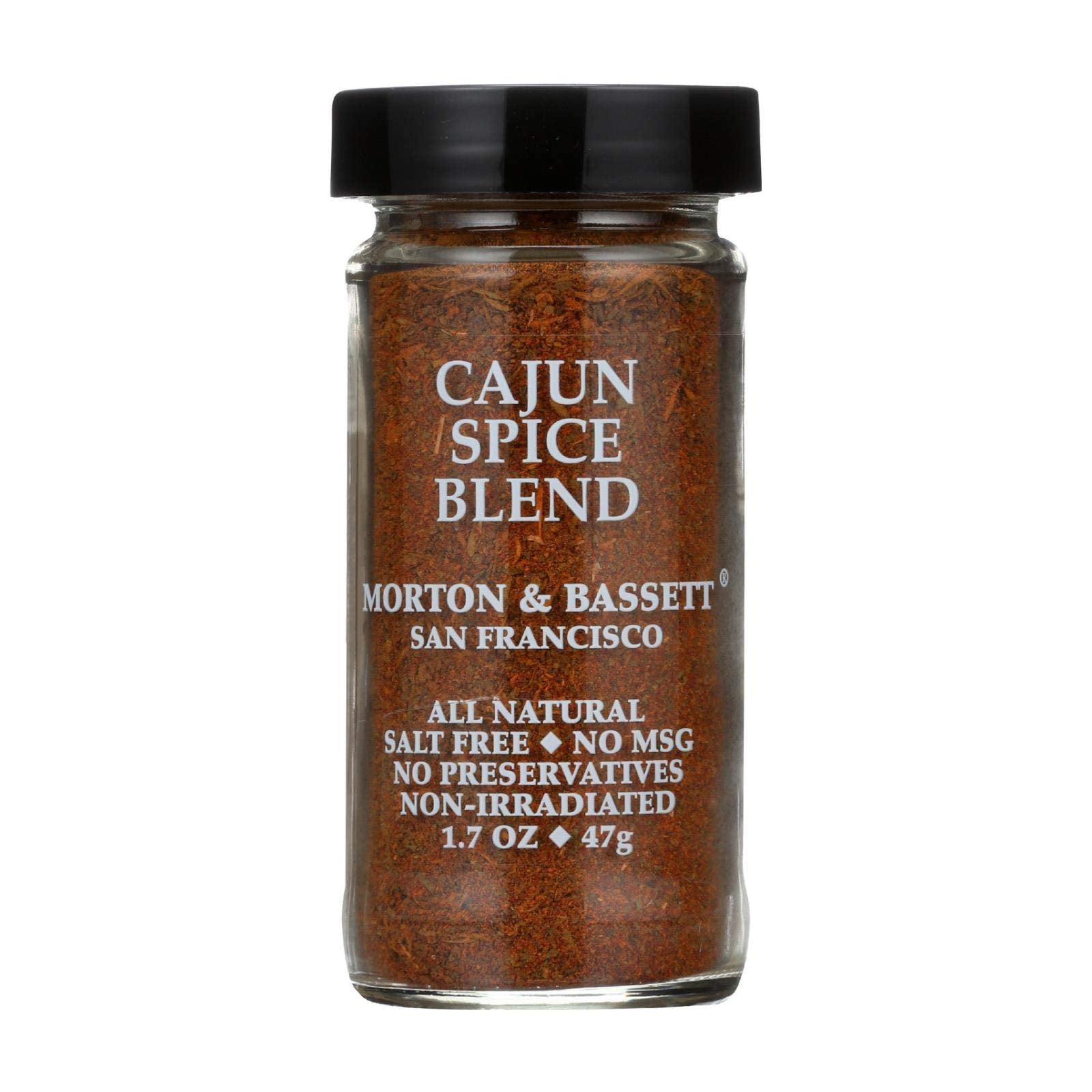 MORTON & BASSET (Pack of 9) Morton & Bassett Cajun Spice Seasoning Blend Natural Grocery 1.8 Oz