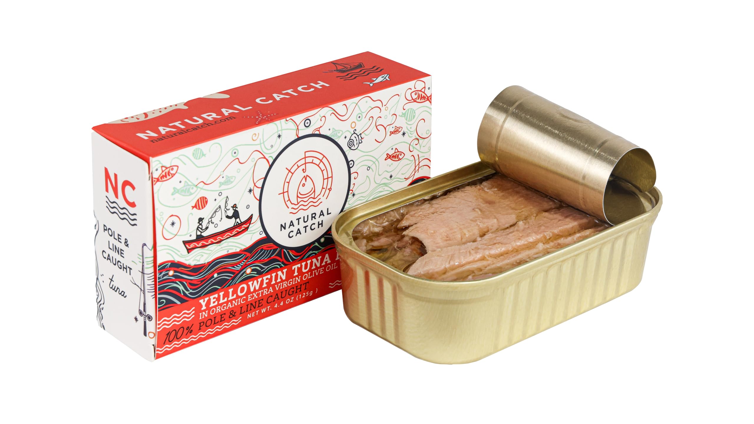 Natural Catch Tuna Filets, Hand Cut, Pole & Line Caught, Gluten-Free, Paleo, Keto Friendly per can