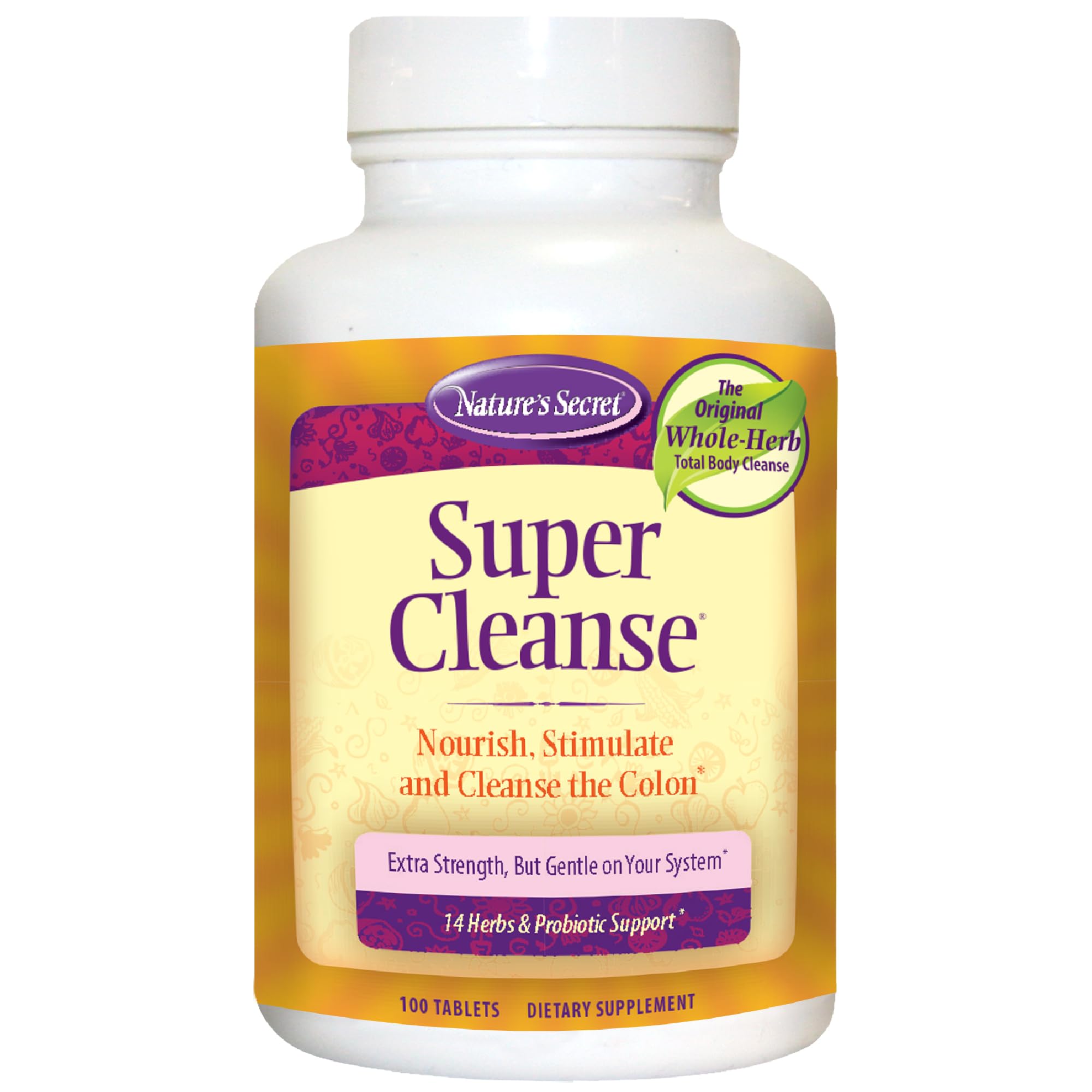 NATURES SECRET (Pack of 4) Nature's Secret Super Cleanse Organ Support Supplement T 100 Tablets