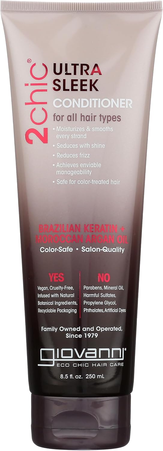 GIOVANNI COSMET (Pack of 6) Giovanni Cosmetics Ultra Sleek Conditioner 8.5 Fl Oz