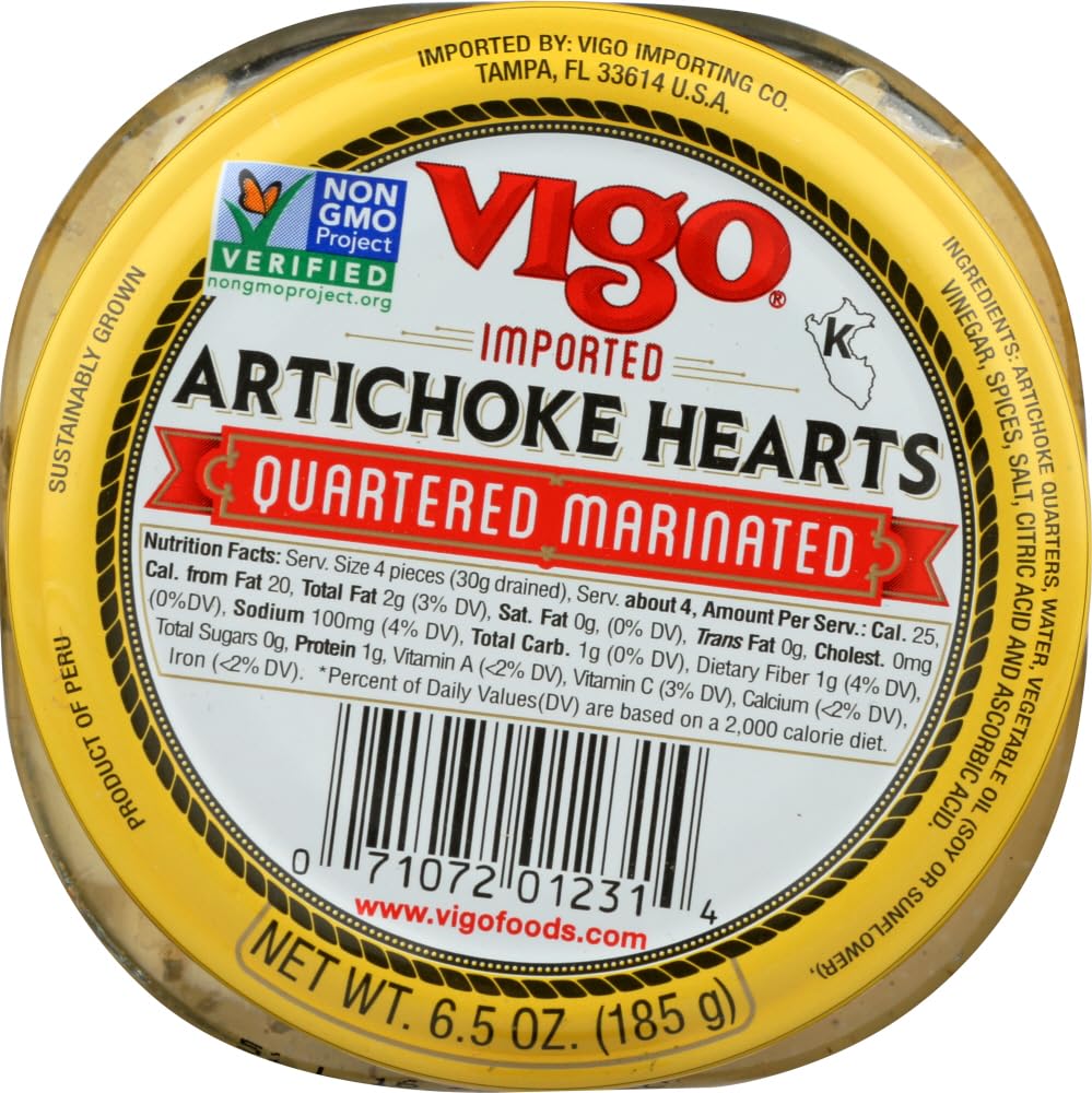Vigo Marinated Artichoke Hearts in Brine Pickl