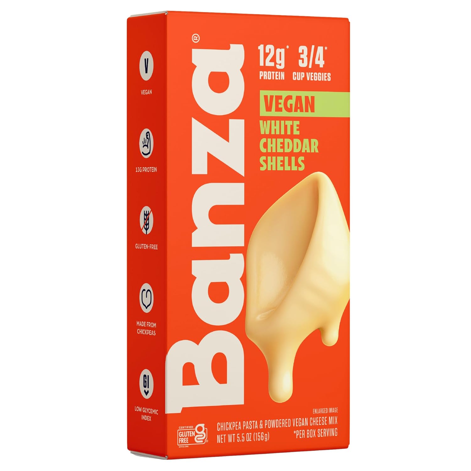 Banza Shells Mac And Cheese Vegan White Cheddar