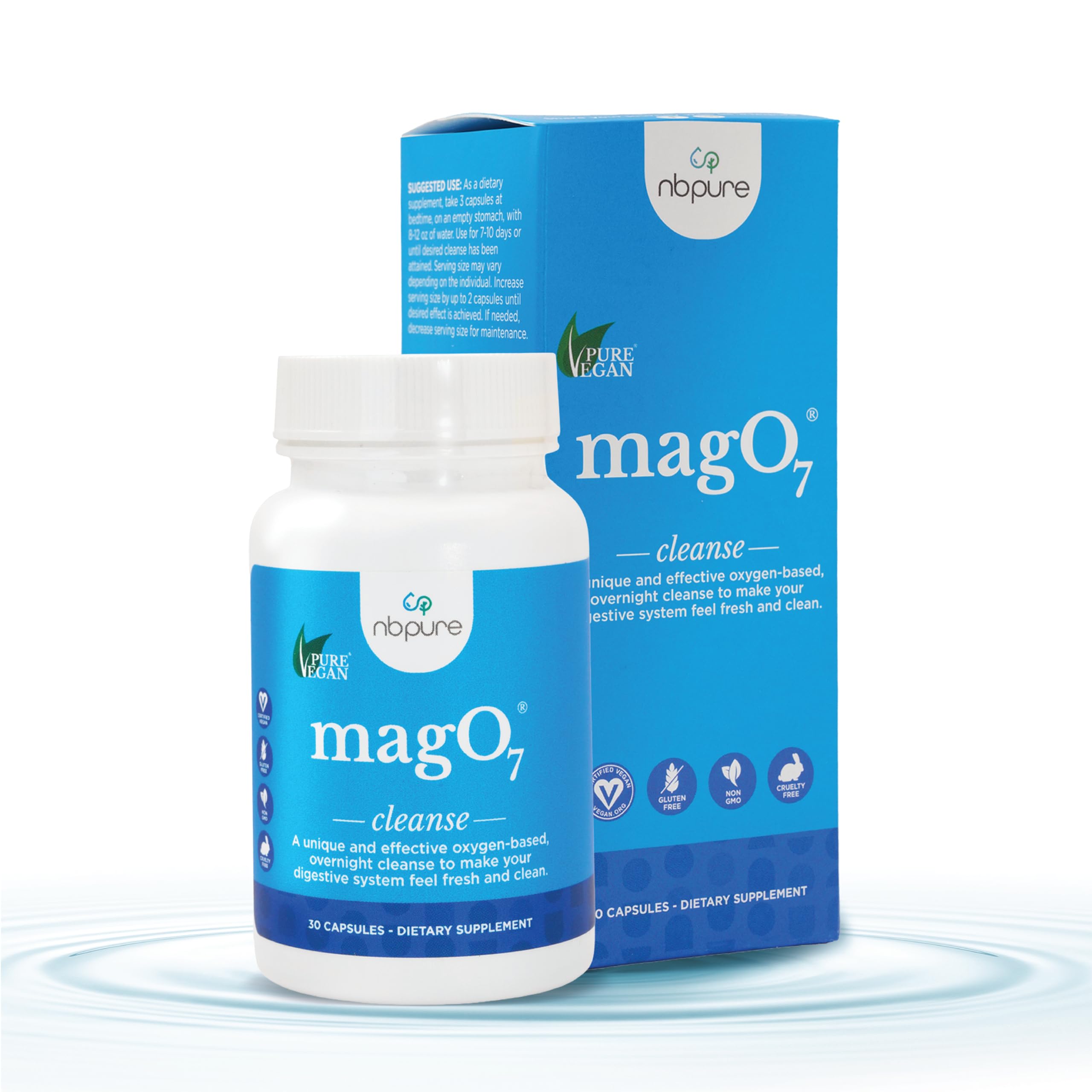 NB PURE (Pack of 3) Nb Pure Mag07 Digestive Cleanse Probiotic Dig 30 Vegetarian Capsules