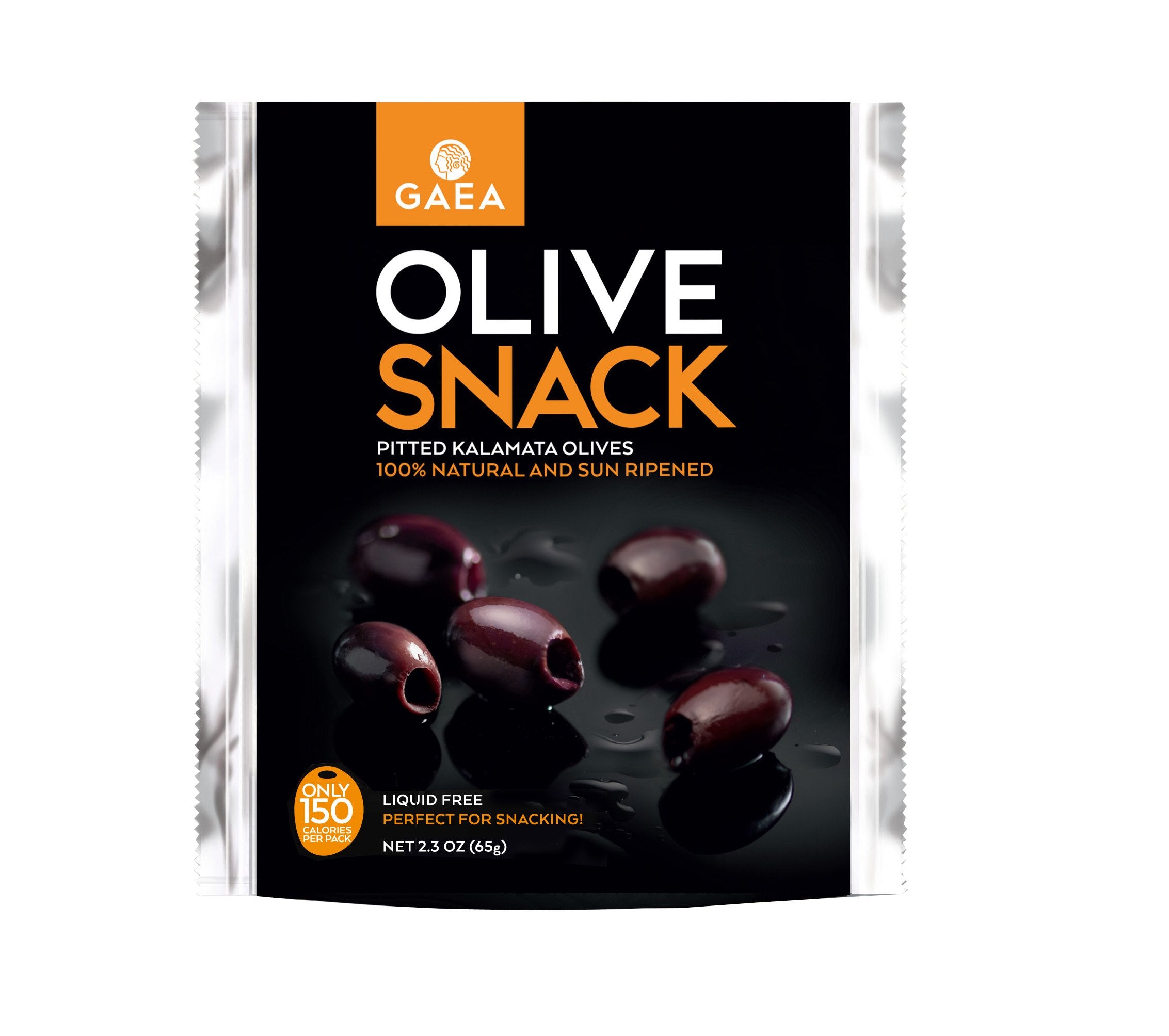 GAEA NORTH AMER (Pack of 16) Gaea Greek Kalamata Olive Snack Pack Pitted Natural Grocery 2.3 Oz