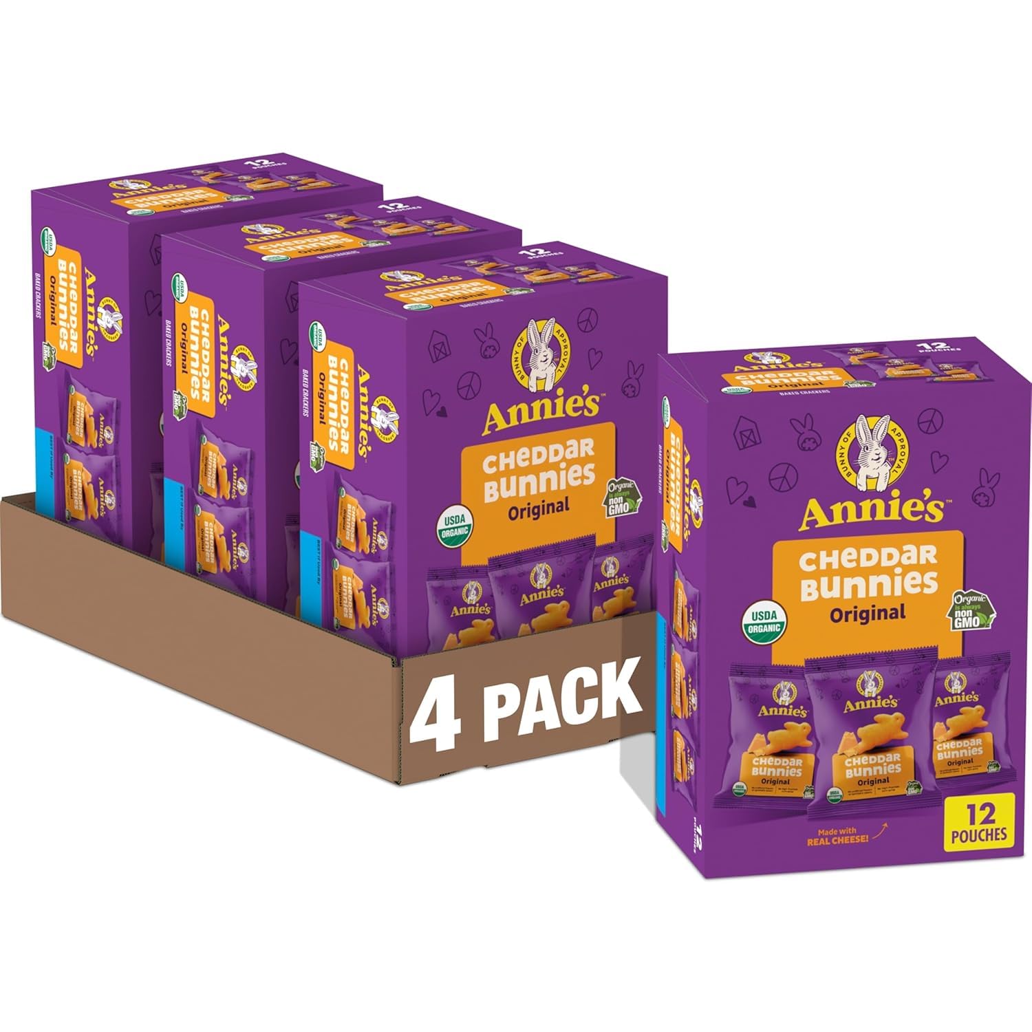Annie's Homegrown Cracker Bunny Cheddar Snack Pack