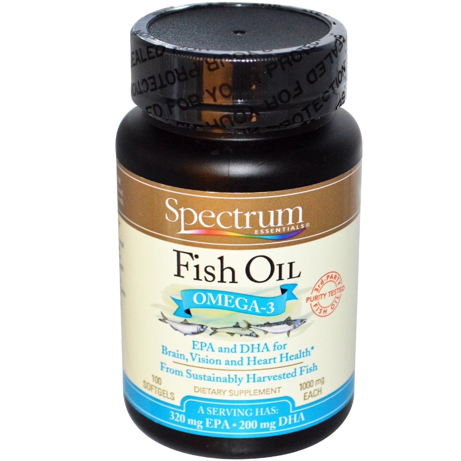 SPECTRUM ESSENT (Pack Of 4) Spectrum Essential Fish Oil Omega 3 100 Sg