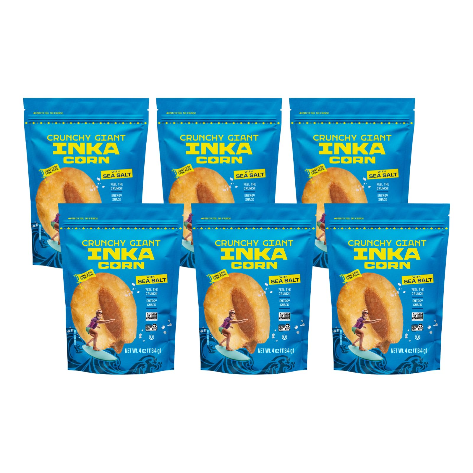 INKA (Pack Of 12) Inka Corn Roasted Original with Sea Salt 4 Oz