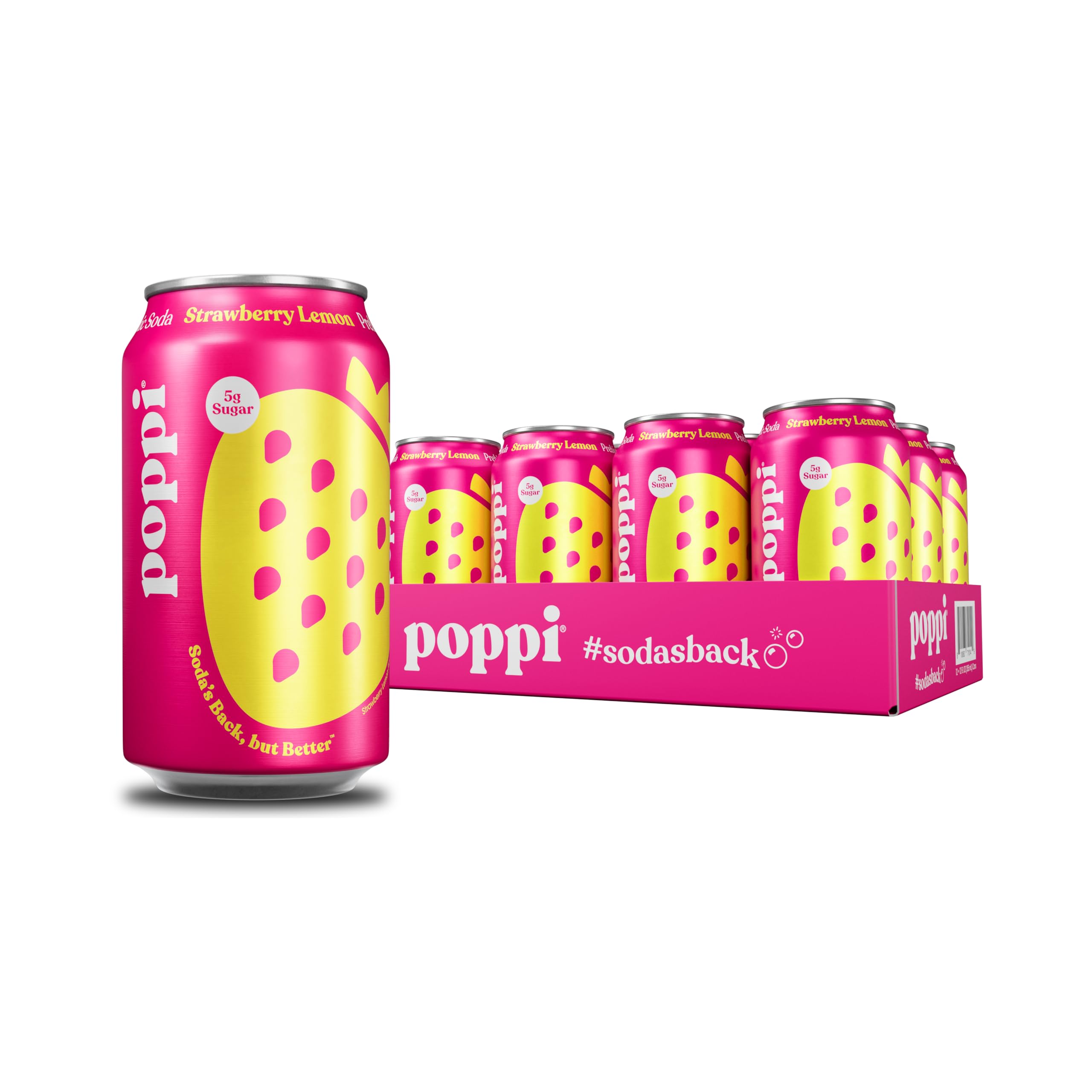 Poppi Soda Prebiotic Strawberry Lemon