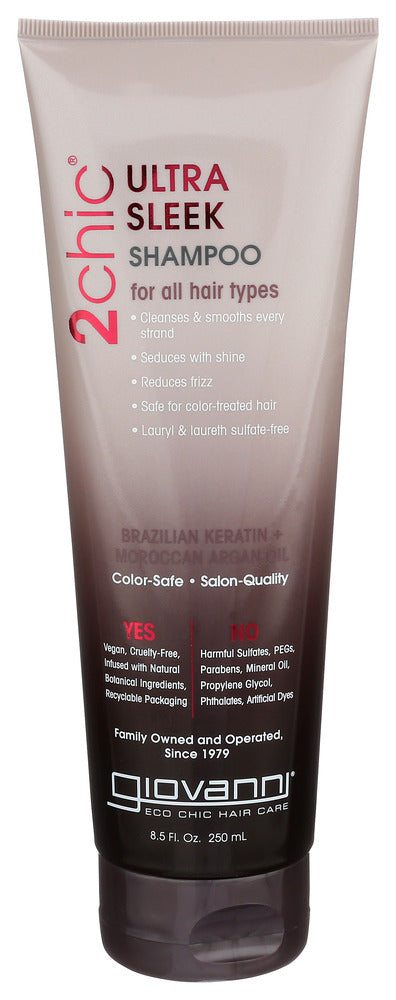 GIOVANNI COSMET (Pack of 6) Giovanni Cosmetics Ultra Sleek Shampoo Ultra Smooth Shine 8.5 Fl Oz