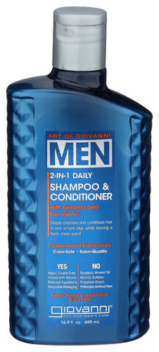 Giovanni Cosmetics Men 2 in 1 Shampoo & Conditioner