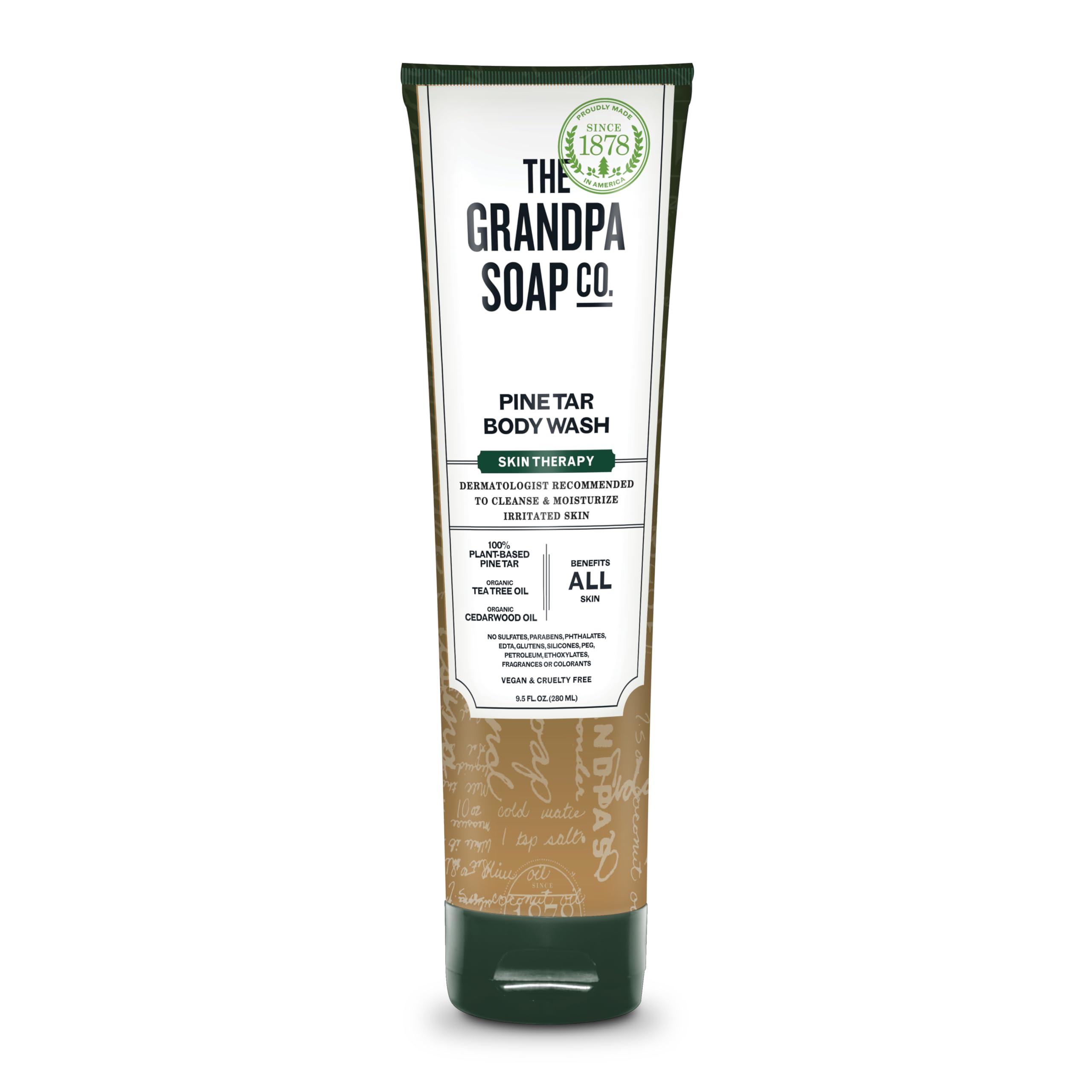 GRANDPAS (Pack Of 8) The Grandpa Soap Co. Body Wash Skin Therapy Pine Tar 9.5 Oz