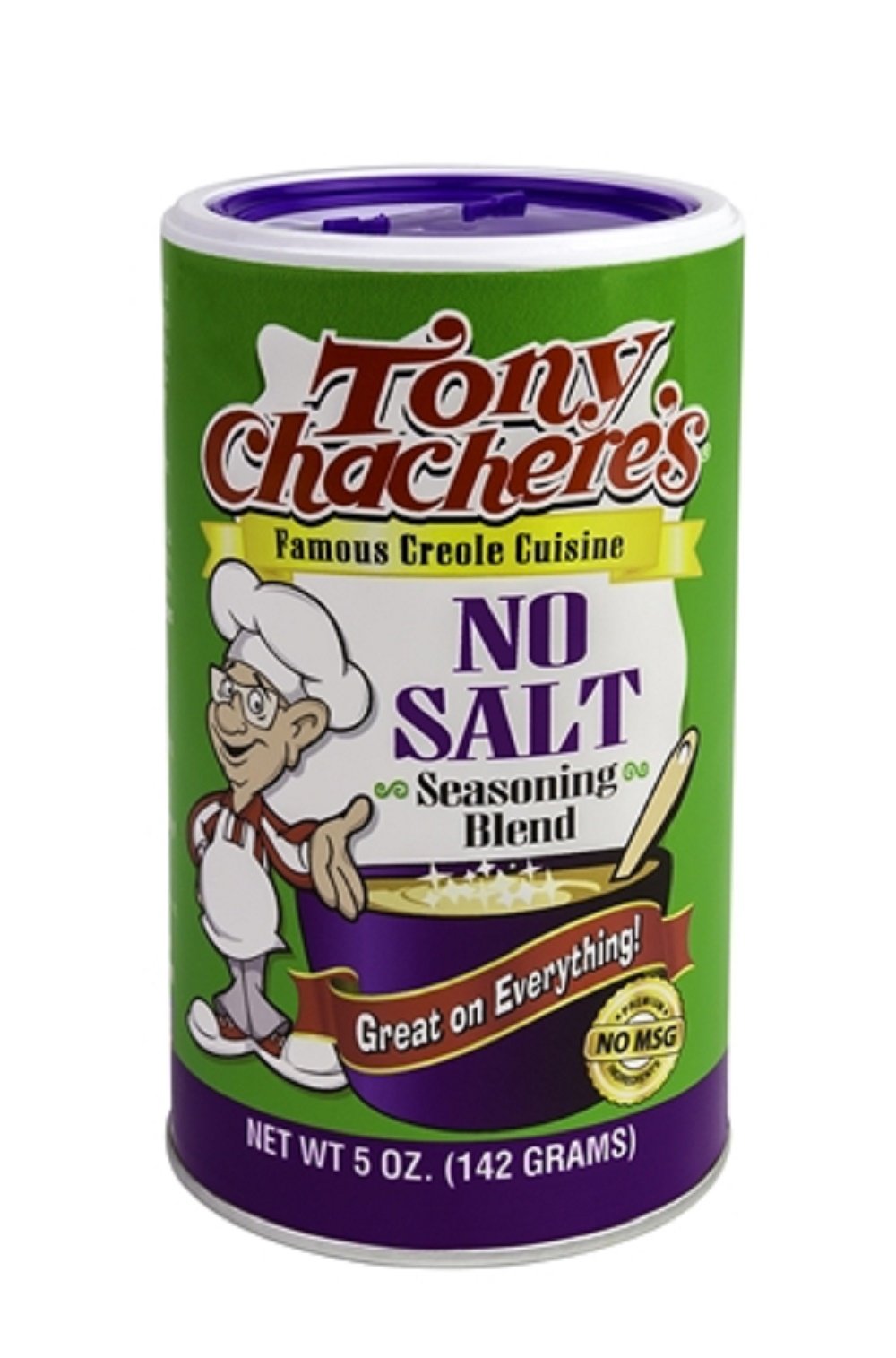 Tony Chacheres Creole Seasoning No Salt Spice Blend