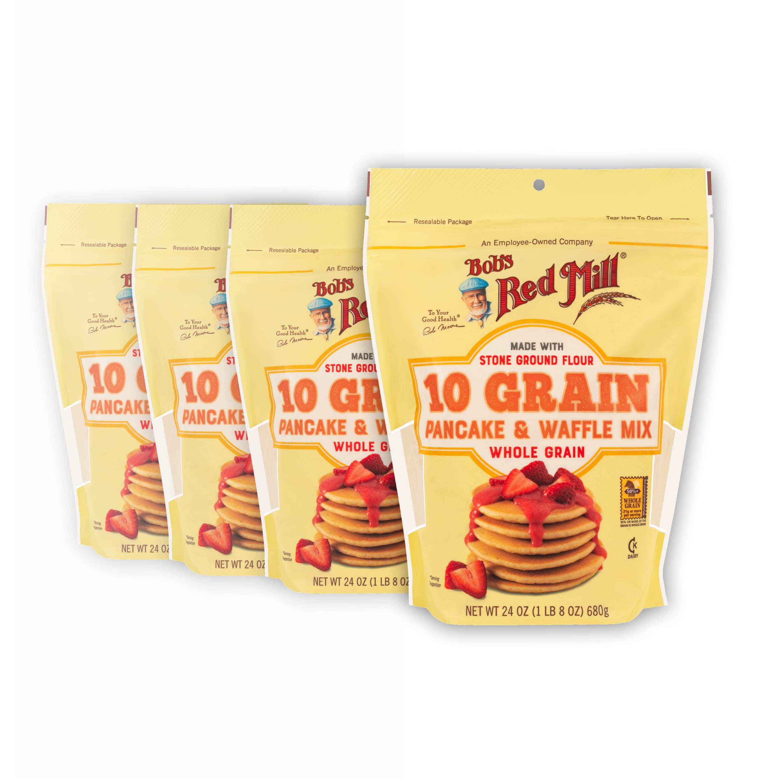 BOBS RED MILL (Pack of 16) Bob's Red Mill 10 Grain Pancake & Waffle Mix 24 Oz