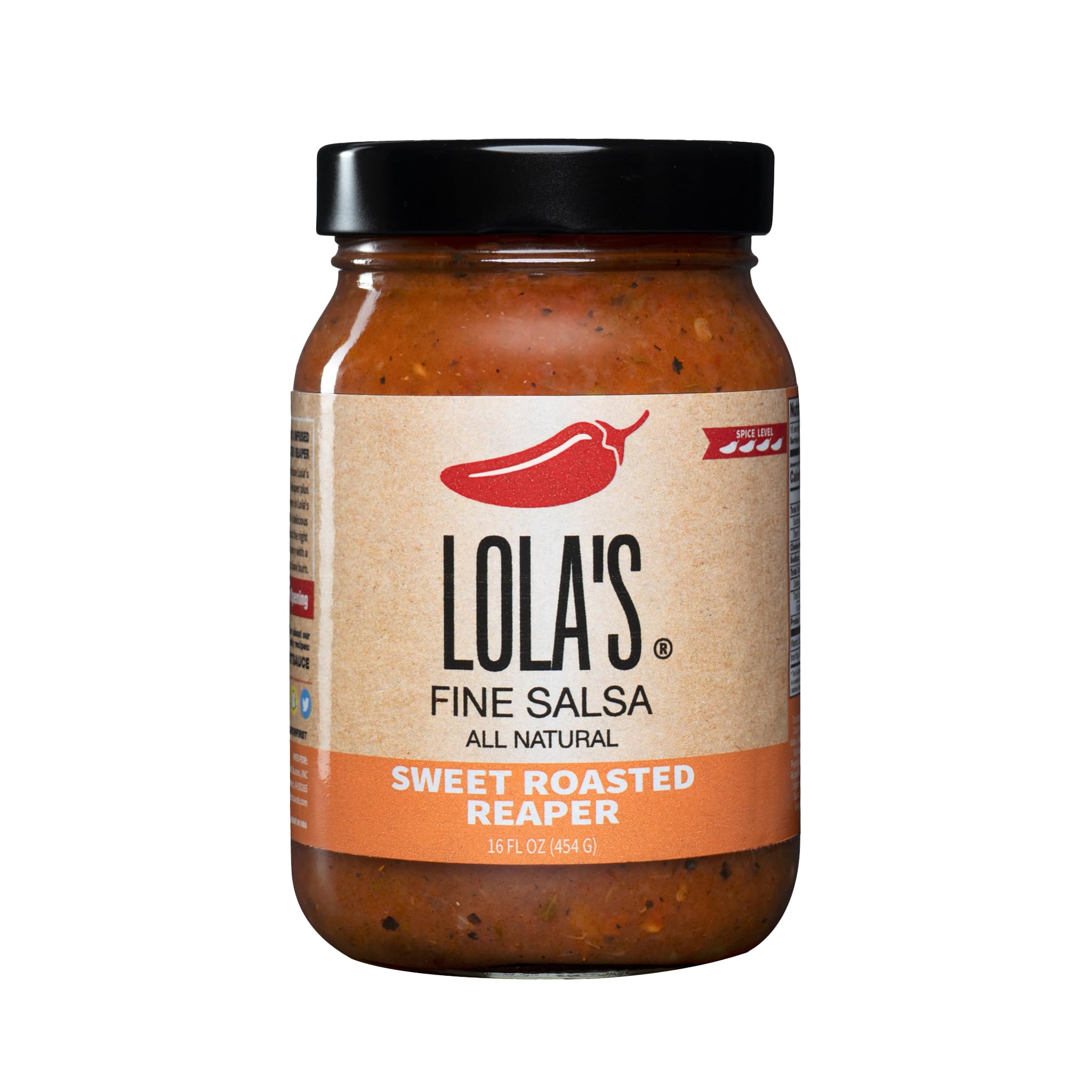 Lola's Fine Hot Sauce Salsa Sweet Roasted Reaper