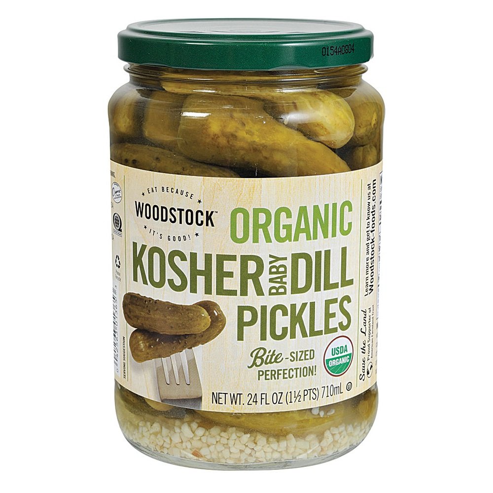 Woodstock Pickles Kosher Dill Whole Organic