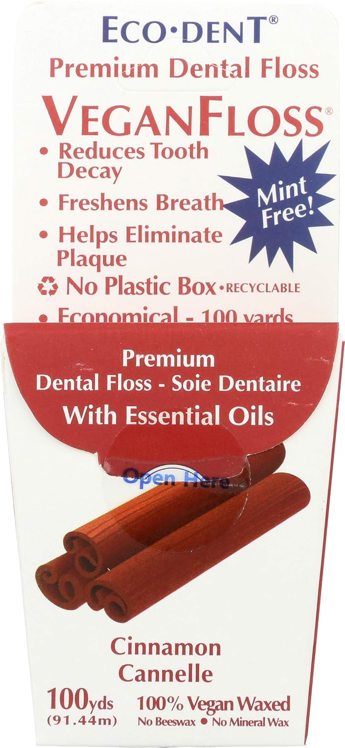 Eco Dent Vegan Floss Cinnamon 100 Yards