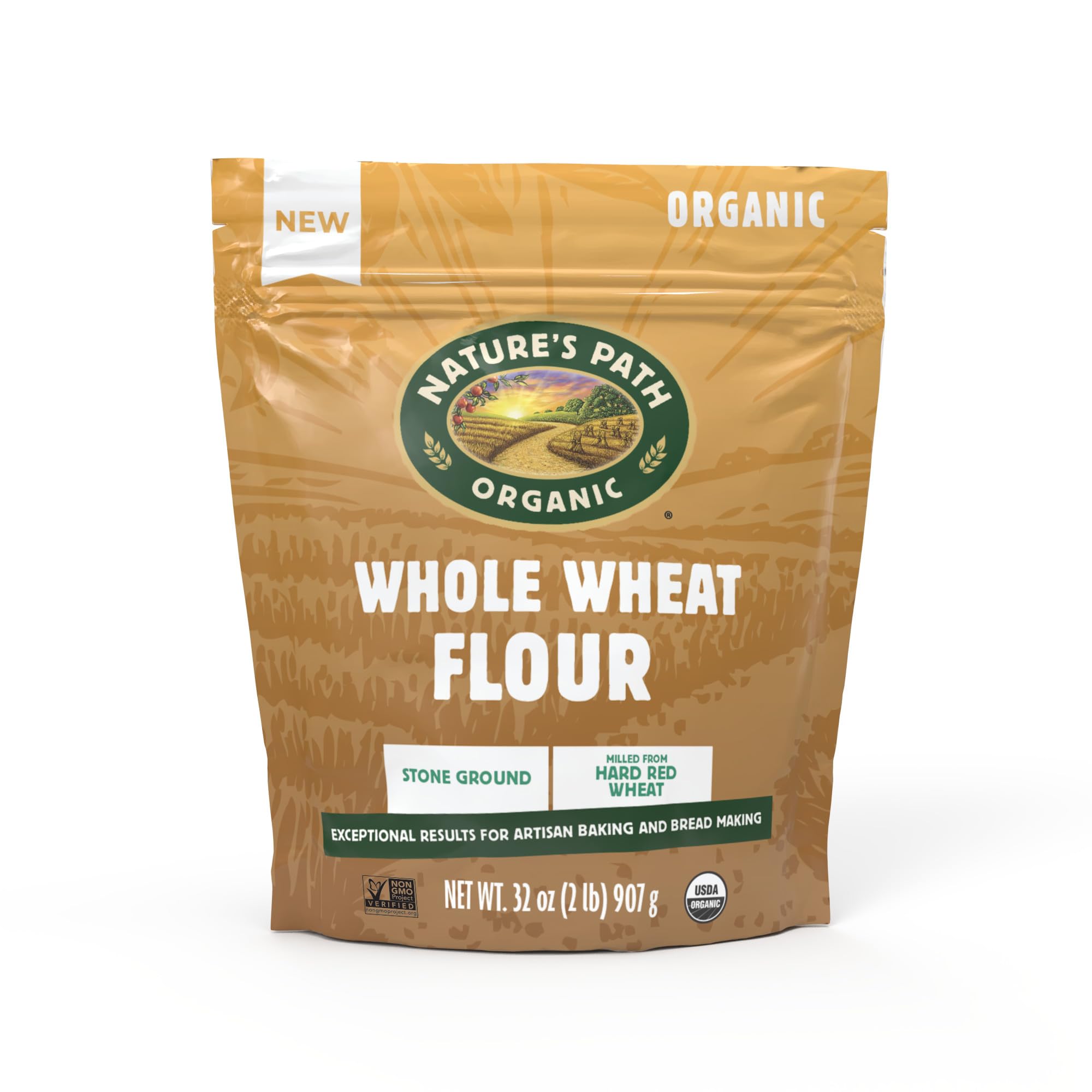 NATURES PATH (Pack of 8) Natures Path Whole Wheat Flour Organic 32 Oz