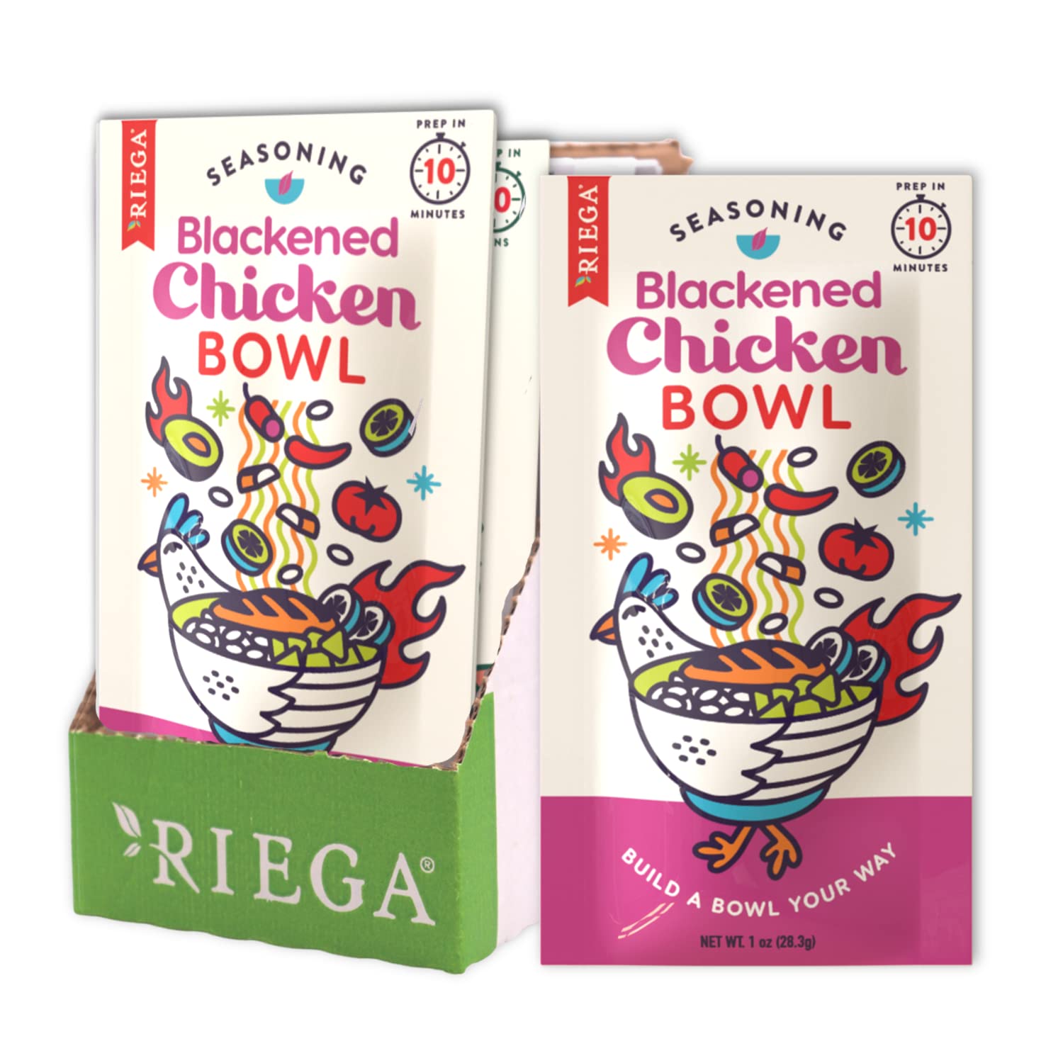 RIEGA (Pack of 40) Riega Black Chicken Bowl Seasoning Blend Spice Blend 1 Oz